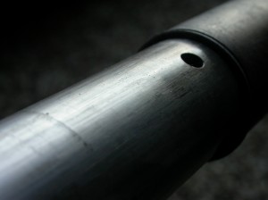 Pitted fork leg