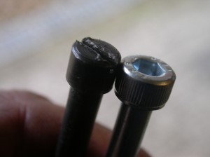 Original and allen head screws
